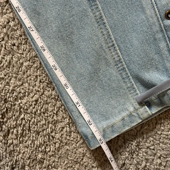 Lioness Daydream Tie Up Jean / Sky Blue Lace-Up Wide Leg Jeans - Picture 8 of 14